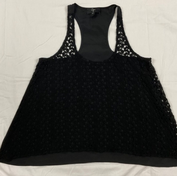 Women's Black Lace Statement Piece Top Size S Used - Picture 1 of 7